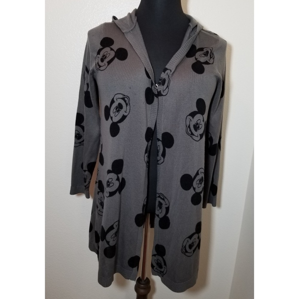 Torrid x Disney Mickey Mouse Gray Open Cardigan Plus Sz 0 Resortwear Disneyland